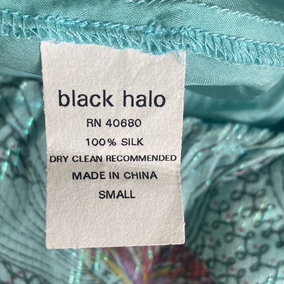 Black Halo Silk Halter Dress Size Small - Picture 8 of 8